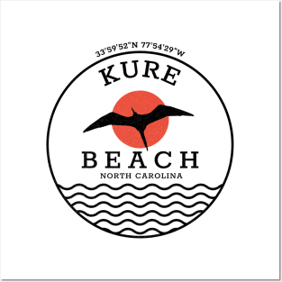 Kure Beach, NC Summertime Vacationing Abstract Sunrise Posters and Art